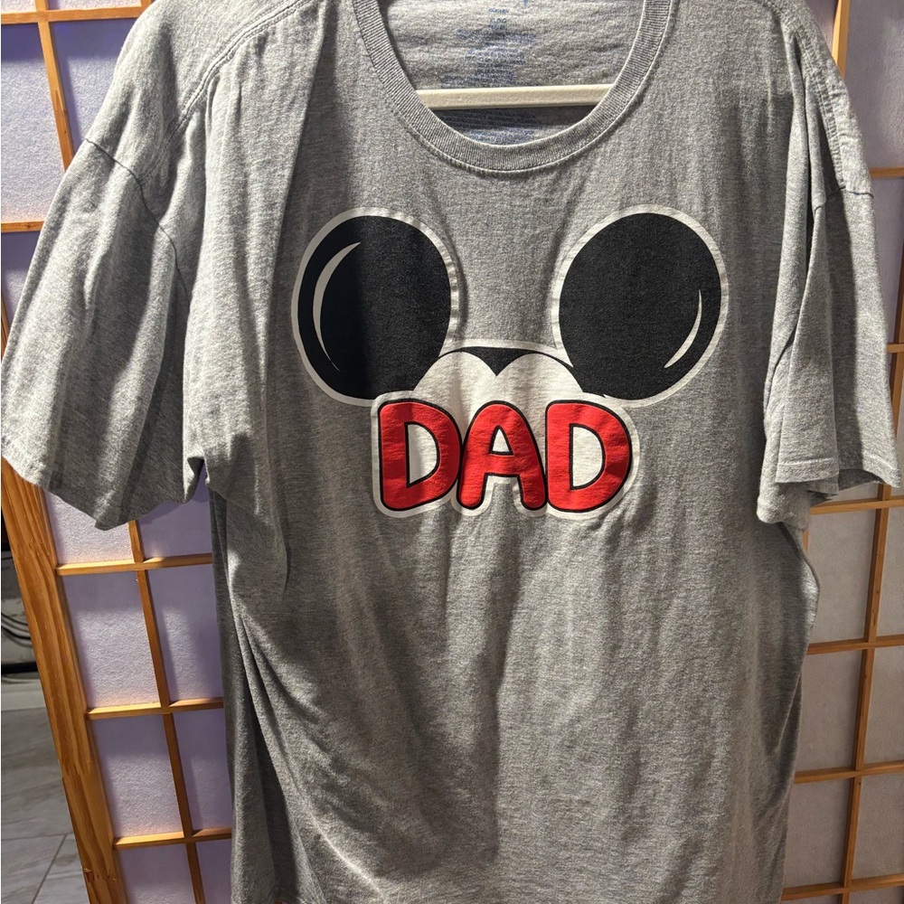 Disney Gray Dad Graphic T-Shirt